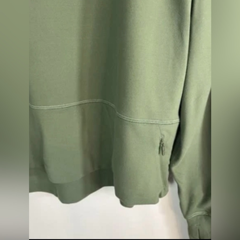 Lululemon Ready To Rulu Pullover Olive Green Size 12 Casual Workout - Picture 3 of 6